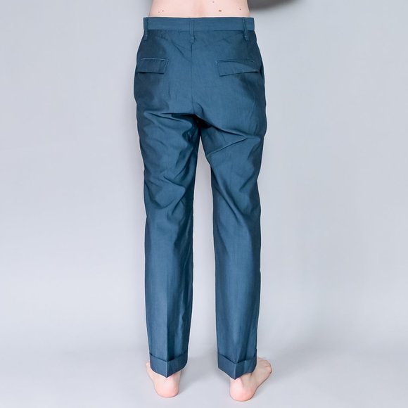 RAG & BONE Slate Blue Wool Men's Trouser Pants - Picture 4 of 7